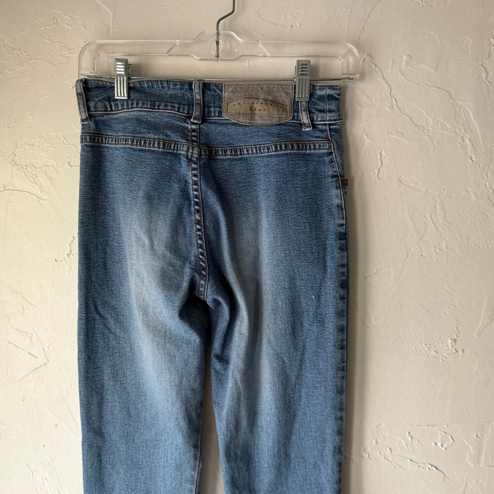 Christopher‎ Blue Women’s 4 Jeans Light Wash Straight Leg Y2K Stretch Low Rise